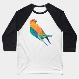 Sun parakeet Print, Bird Prints, Parrot Poster Bresil Animal Wall Art Tropical Bird Art Bird Print Aratinga Art Baseball T-Shirt